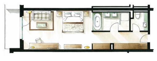 Le Petit Cervin Hotel Zermatt Exterior photo Floorplan of a typical static